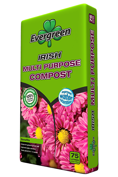 Evergreen Multi Purpose Compost 75 Ltr - 1 Large Bag - 100% Peat 