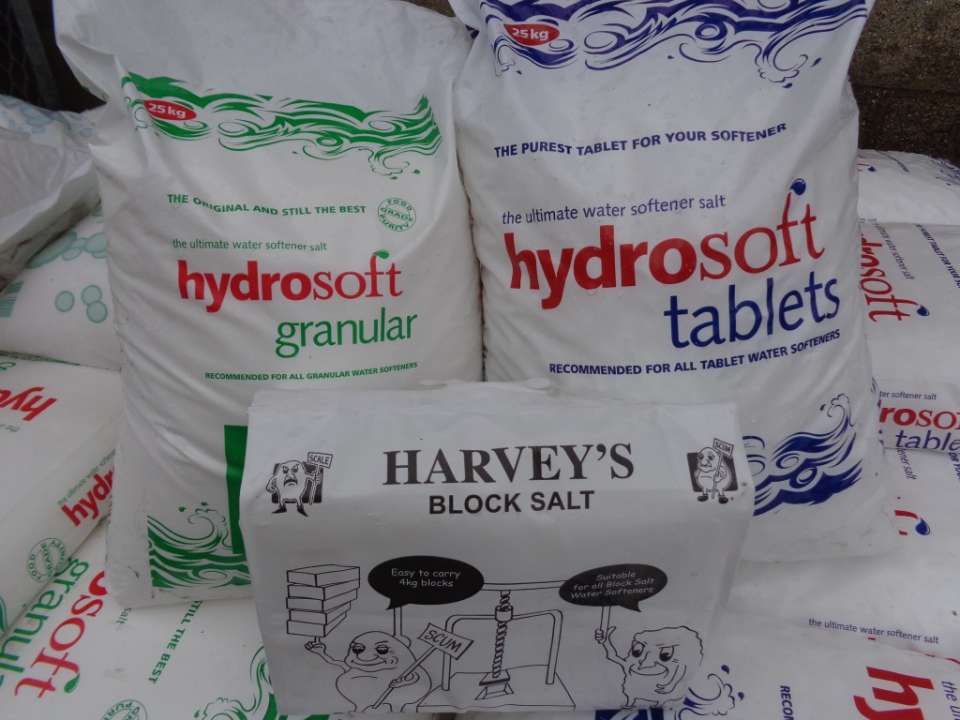 Hydrosoft Water Softener & Harveys Block Salt