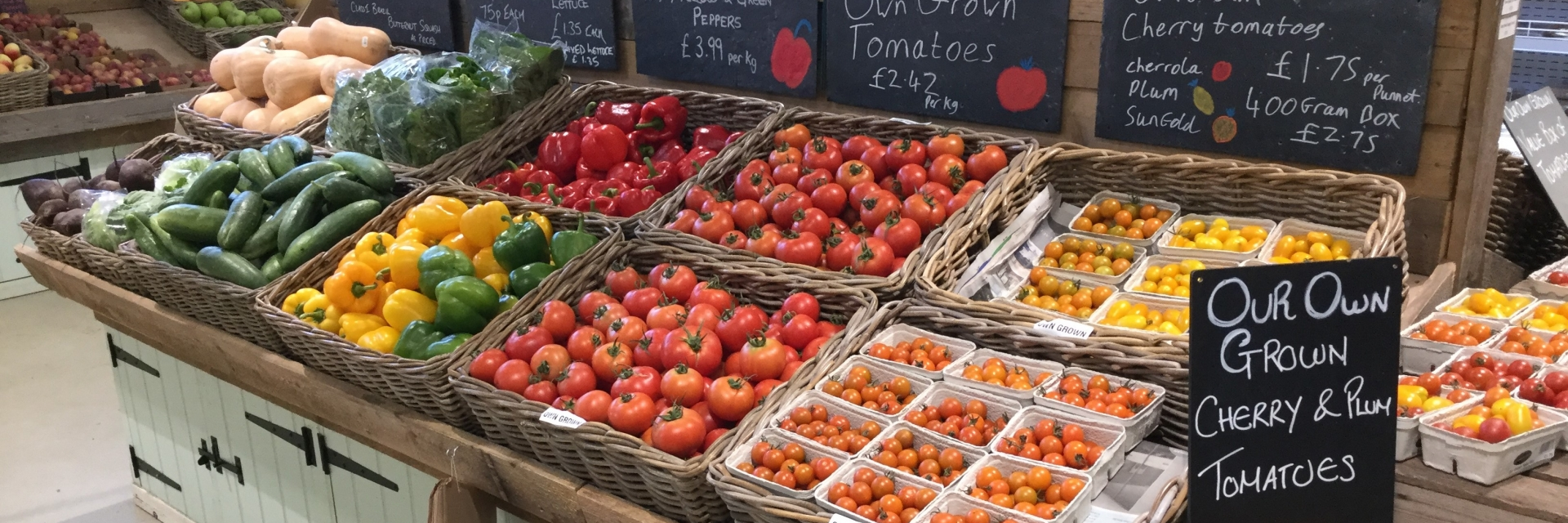 Own Grown & Locally Sourced Produce